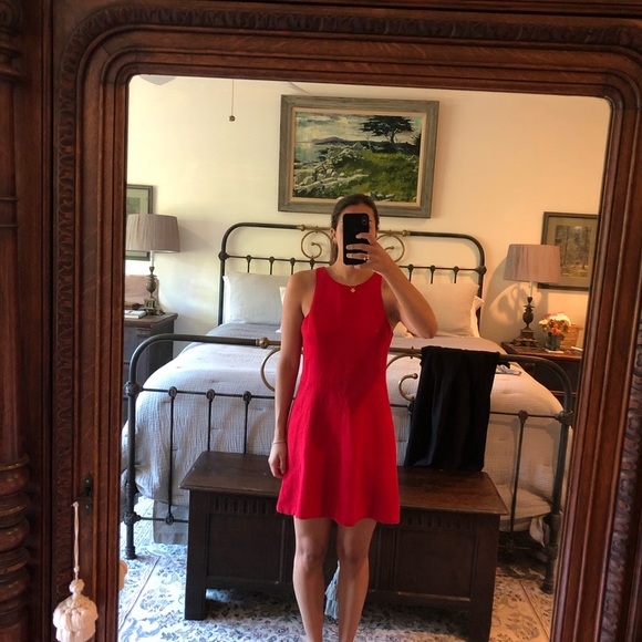 Rag & Bone Red Dress- size 2 (would for 2 or 4) - Picture 2 of 6
